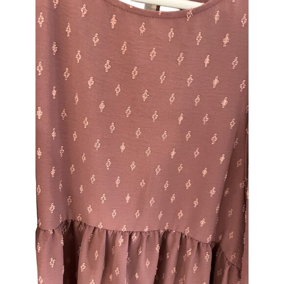 Melrose and Market Women's L Yoke, Y2K, Baby Doll Mini Dress, Flowy - Picture 4 of 9